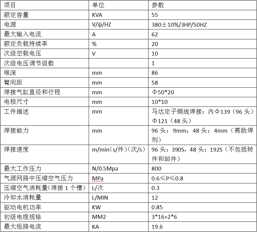 55KVA中频定子自动香蕉国产免费视频产品参数